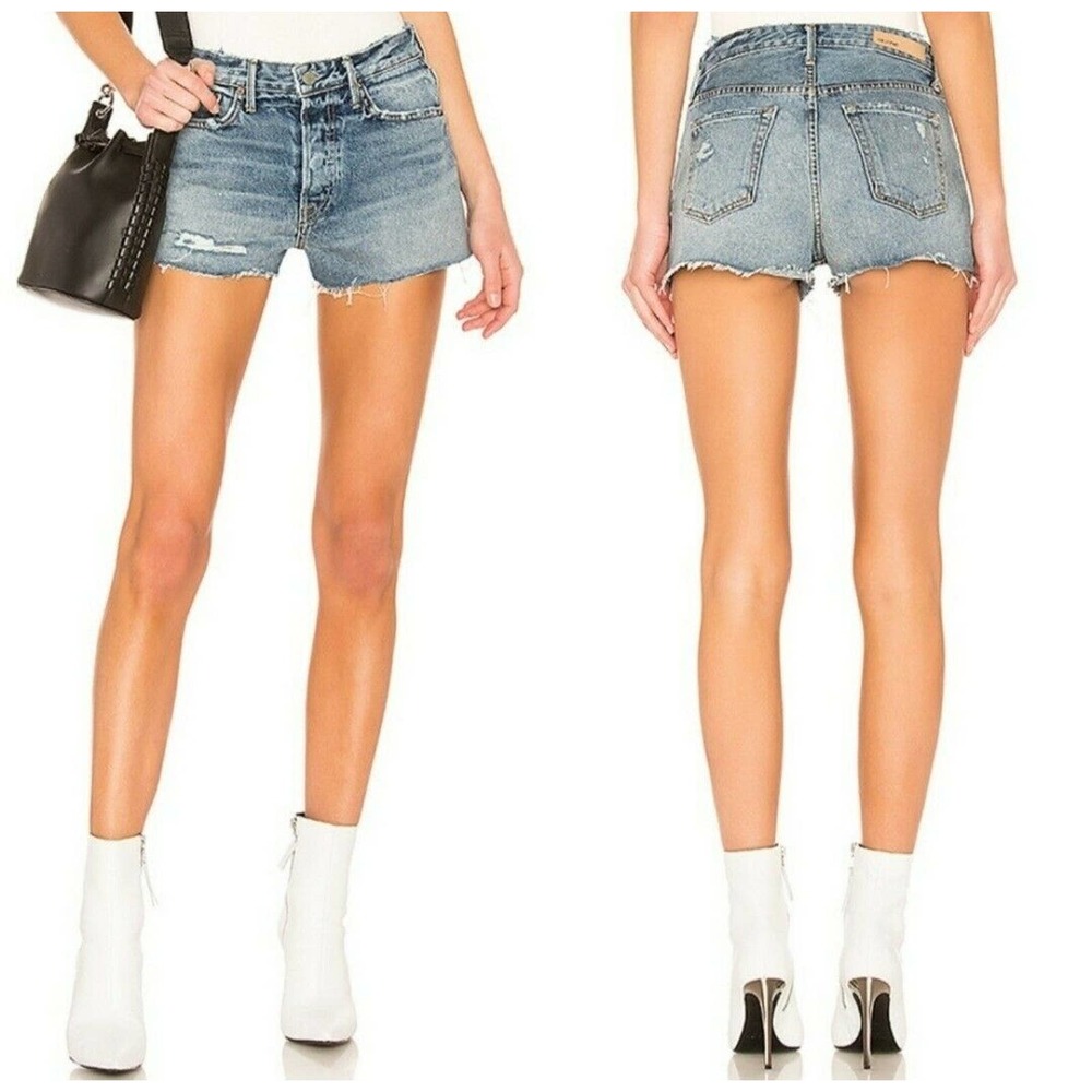 GRLFRND Revolve Cindy Stoned Jean Shorts Size 28